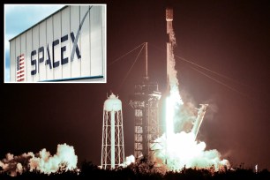 A SpaceX Falcon 9 rocket lifts off from Pad 39A at Kennedy Space Center, FL, Tuesday, January 21, 2025.