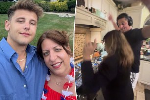 Phillip Yacovelli with mom Janine Yacovelli.