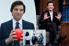 Adam Scott had to reassure his ‘Severance’ co-stars he wasn’t doing cocaine