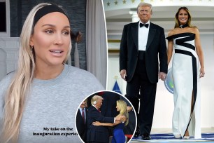 Brittany Aldean alongside Donald Trump and other celebrities, conveying her belief of a bright future with Trump back in office