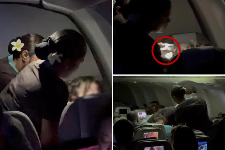 Flight attendants tape disruptive passenger’s mouth shut after ‘racist and vulgar’ tirade on flight to Fiji