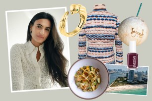 Model-designer Isabela Grutman at various Miami locations, such as the Museum of Ice Cream and her jewelry boutique
