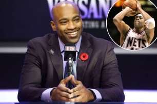 Vince Carter says he's honored to be getting his jersey retired by the Nets, calling it "rare air."
