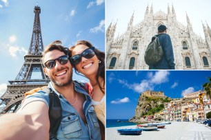 Paris and Italy collage
