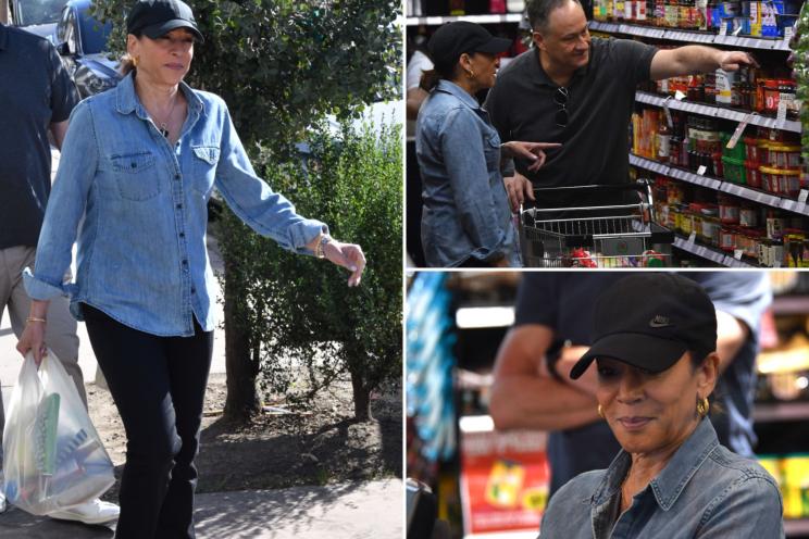 Kamala Harris, Doug Emhoff spotted grocery shopping as ex-VP transitions back to civilian life