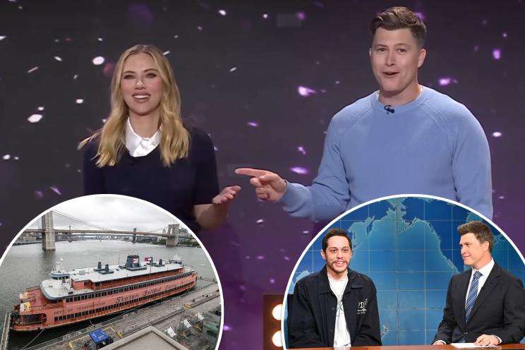 Scarlett Johansson and Colin Jost have a heated debate over selling his $280K Staten Island ferry: ‘Help our family’