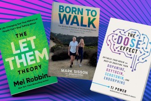 Array of self-help books.
